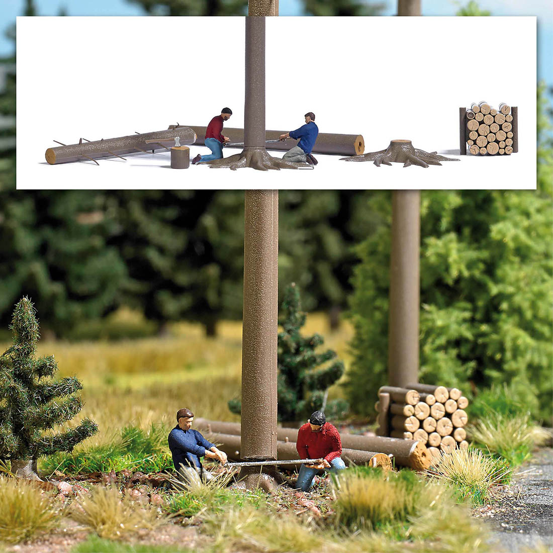 070-7973 - H0 - Action-Set: Baumfällung